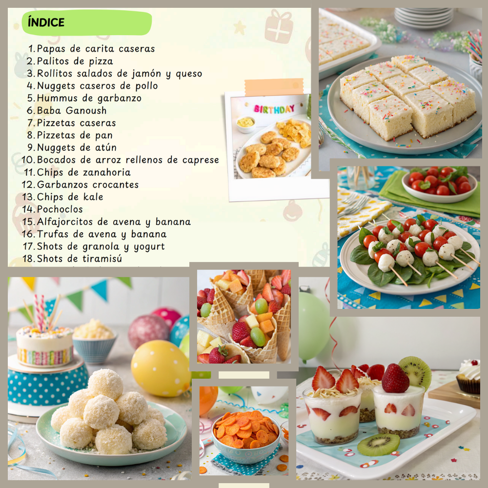 Recetario cumpleaños saludable - Imagen 3